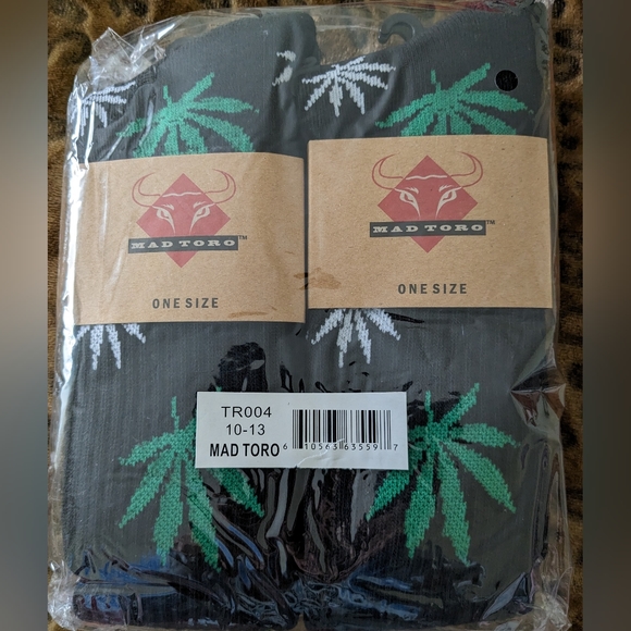 6 Pairs Hemp Leaf Socks Mary Jane - Picture 1 of 6